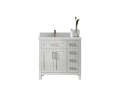 Cambridge 36 in. W x 22 in. D Left Offset Sink Bathroom Vanity - photo 1
