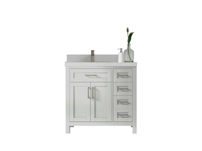 Cambridge 36 in. W x 22 in. D Left Offset Sink Bathroom Vanity - Willow Bath and Vanity