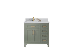 Cambridge 36 in. W x 22 in. D Left Offset Sink Bathroom Vanity - photo 11