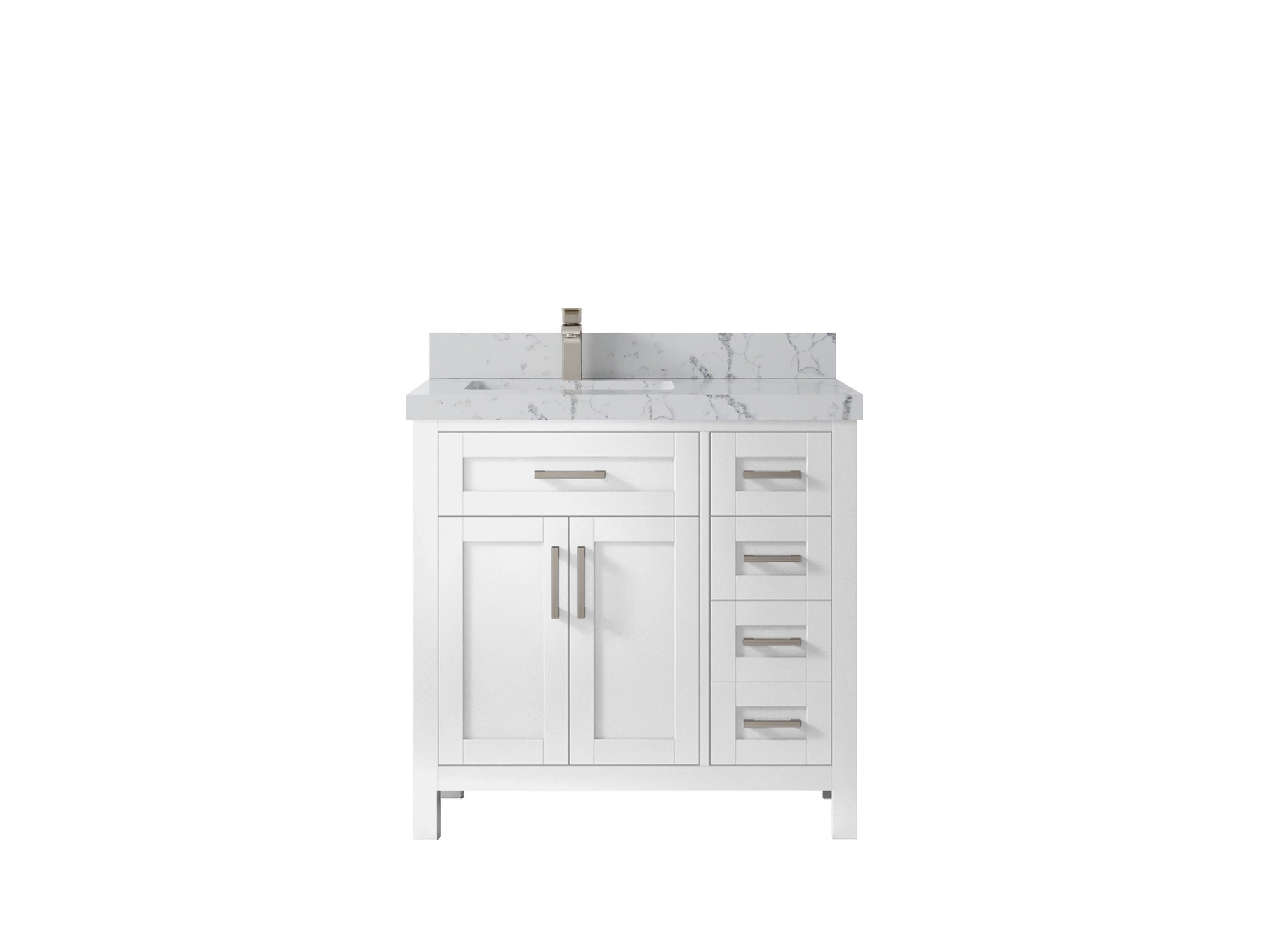 Cambridge 36 in. W x 22 in. D Left Offset Sink Bathroom Vanity - Willow Bath and Vanity