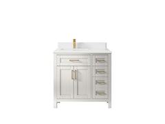 Cambridge 36 in. W x 22 in. D Left Offset Sink Bathroom Vanity - photo 49