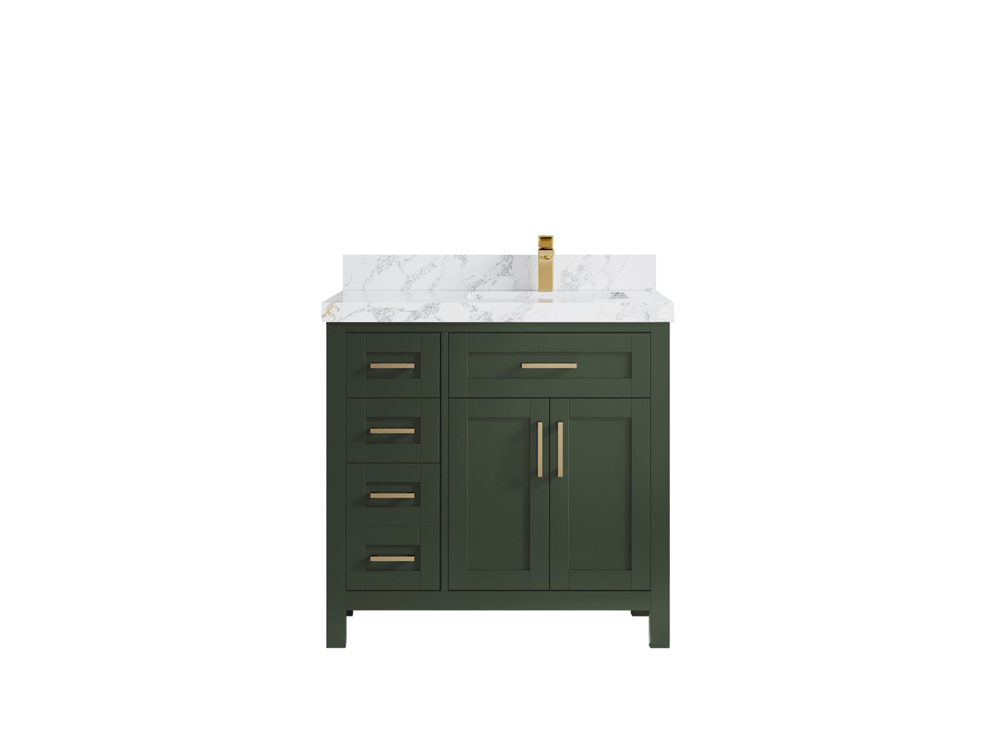 Cambridge 36 in. W x 22 in. D Right Offset Sink Bathroom Vanity - Willow Bath and Vanity