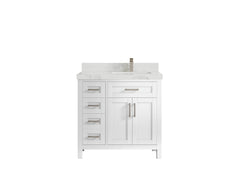 Cambridge 36 in. W x 22 in. D Right Offset Sink Bathroom Vanity - photo 10