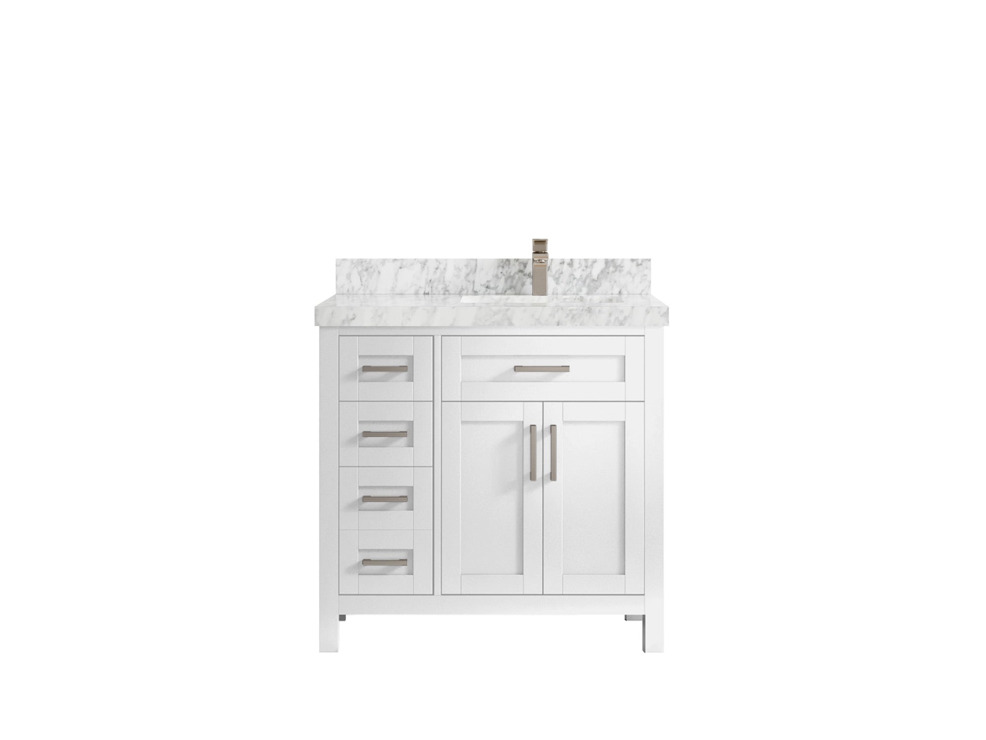 Cambridge 36 in. W x 22 in. D Right Offset Sink Bathroom Vanity - Willow Bath and Vanity