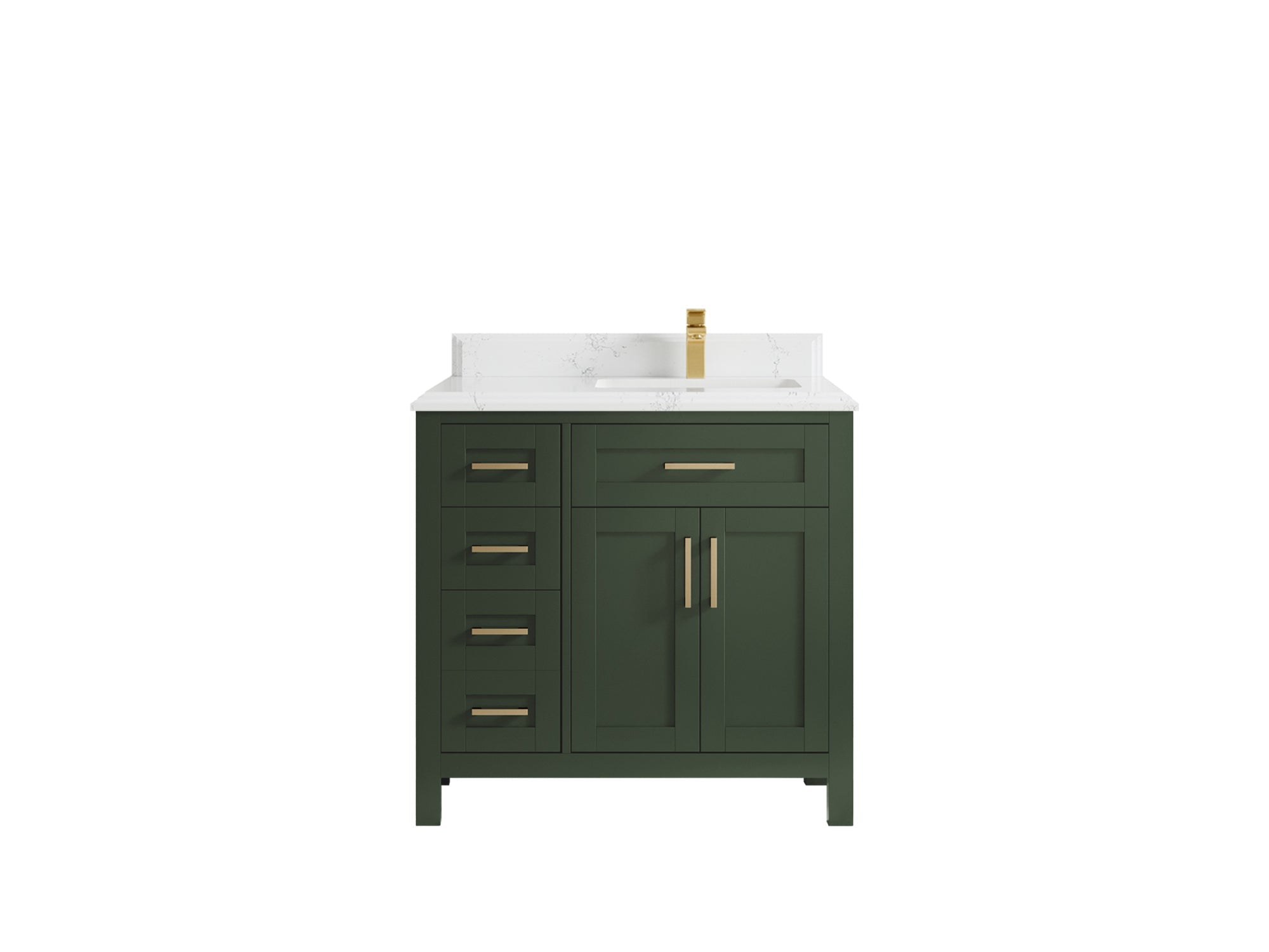 Cambridge 36 in. W x 22 in. D Right Offset Sink Bathroom Vanity - Willow Bath and Vanity