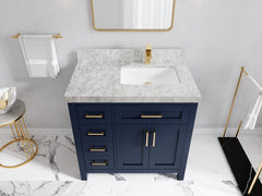 Cambridge 36 in. W x 22 in. D Right Offset Sink Bathroom Vanity - photo 15