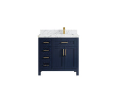 Cambridge 36 in. W x 22 in. D Right Offset Sink Bathroom Vanity - photo 12