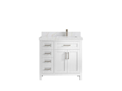 Cambridge 36 in. W x 22 in. D Right Offset Sink Bathroom Vanity - photo 14