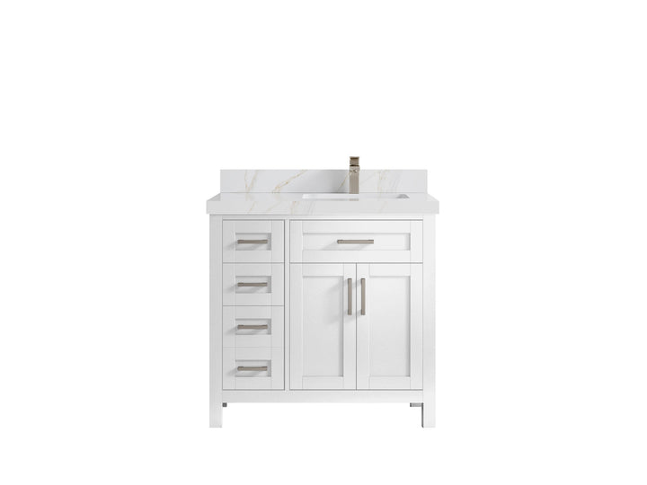 Cambridge 36 in. W x 22 in. D Right Offset Sink Bathroom Vanity - photo 19
