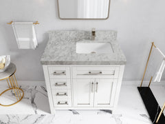 Cambridge 36 in. W x 22 in. D Right Offset Sink Bathroom Vanity - photo 15