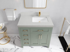 Cambridge 36 in. W x 22 in. D Right Offset Sink Bathroom Vanity - photo 38