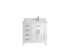 Cambridge 36 in. W x 22 in. D Right Offset Sink Bathroom Vanity - photo 34