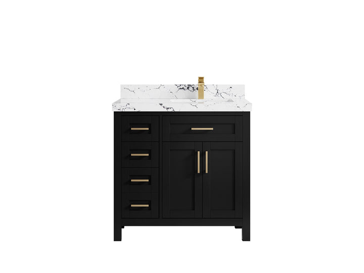 Cambridge 36 in. W x 22 in. D Right Offset Sink Bathroom Vanity - photo 49