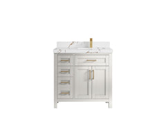Cambridge 36 in. W x 22 in. D Right Offset Sink Bathroom Vanity - photo 40