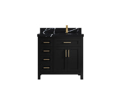 Cambridge 36 in. W x 22 in. D Right Offset Sink Bathroom Vanity - photo 12