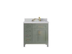 Cambridge 36 in. W x 22 in. D Right Offset Sink Bathroom Vanity - photo 29