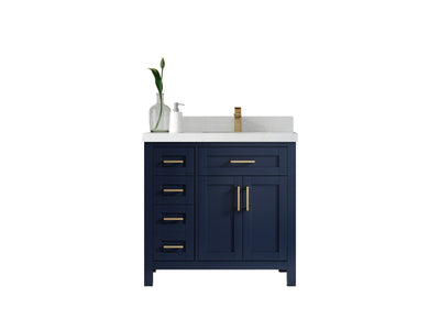 Cambridge 36 in. W x 22 in. D Right Offset Sink Bathroom Vanity - Willow Bath and Vanity