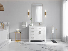 Cambridge 36 in. W x 22 in. D Right Offset Sink Bathroom Vanity - photo 4