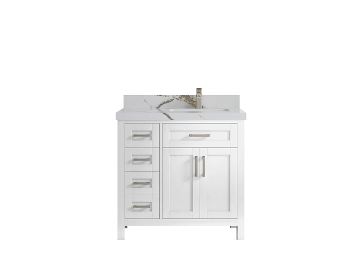Cambridge 36 in. W x 22 in. D Right Offset Sink Bathroom Vanity - photo 49