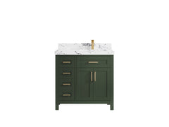 Cambridge 36 in. W x 22 in. D Right Offset Sink Bathroom Vanity - photo 44