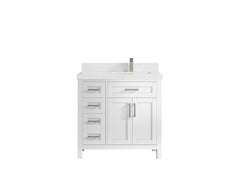 Cambridge 36 in. W x 22 in. D Right Offset Sink Bathroom Vanity - photo 26