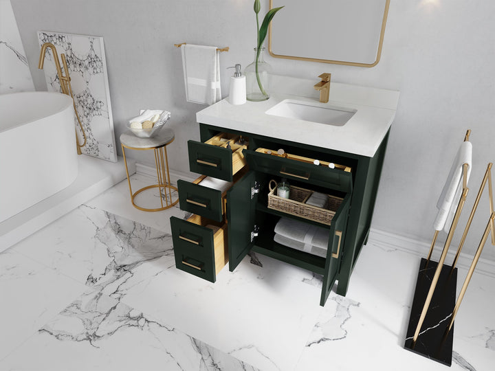 Cambridge 36 in. W x 22 in. D Right Offset Sink Bathroom Vanity - photo 3