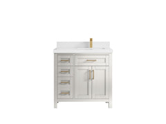 Cambridge 36 in. W x 22 in. D Right Offset Sink Bathroom Vanity - photo 10