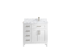 Cambridge 36 in. W x 22 in. D Right Offset Sink Bathroom Vanity - photo 12