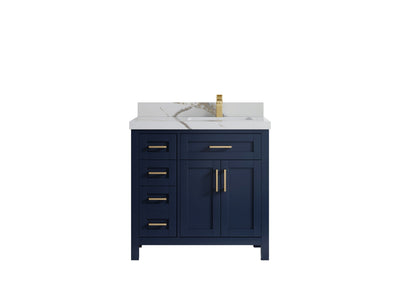 Cambridge 36 in. W x 22 in. D Right Offset Sink Bathroom Vanity - Willow Bath and Vanity