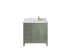 Cambridge 36 in. W x 22 in. D Right Offset Sink Bathroom Vanity - photo 19