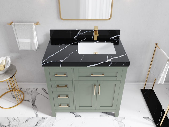 Cambridge 36 in. W x 22 in. D Right Offset Sink Bathroom Vanity - photo 32