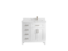Cambridge 36 in. W x 22 in. D Right Offset Sink Bathroom Vanity - photo 8