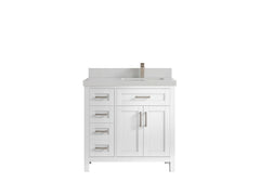 Cambridge 36 in. W x 22 in. D Right Offset Sink Bathroom Vanity - photo 18