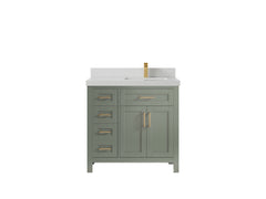 Cambridge 36 in. W x 22 in. D Right Offset Sink Bathroom Vanity - photo 39