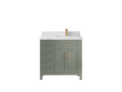 Cambridge 36 in. W x 22 in. D Right Offset Sink Bathroom Vanity - photo 35