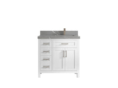 Cambridge 36 in. W x 22 in. D Right Offset Sink Bathroom Vanity - photo 30
