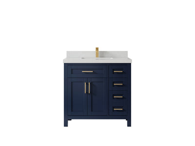 Cambridge 36 in. W x 22 in. D Single Center Sink Bathroom Vanity - Willow Bath and Vanity