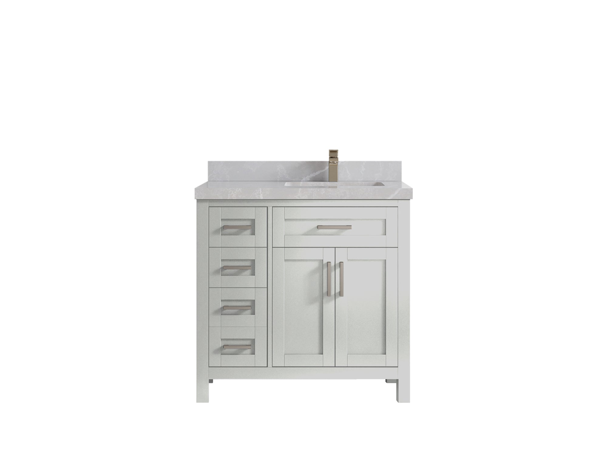 Cambridge 36 in. W x 22 in. D Single Center Sink Bathroom vanity - Willow Bath and Vanity