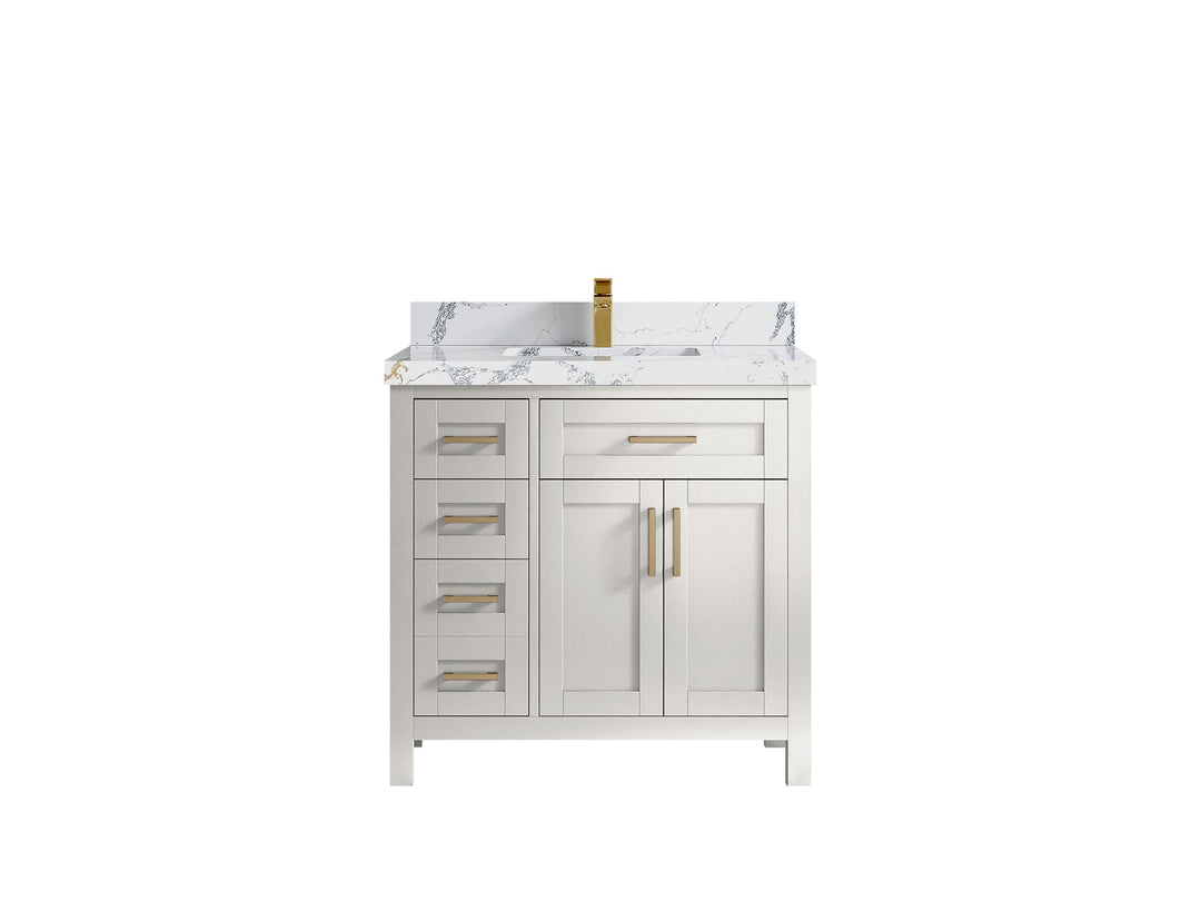 Cambridge 36 in. W x 22 in. D Single Center Sink Bathroom vanity - Willow Bath and Vanity