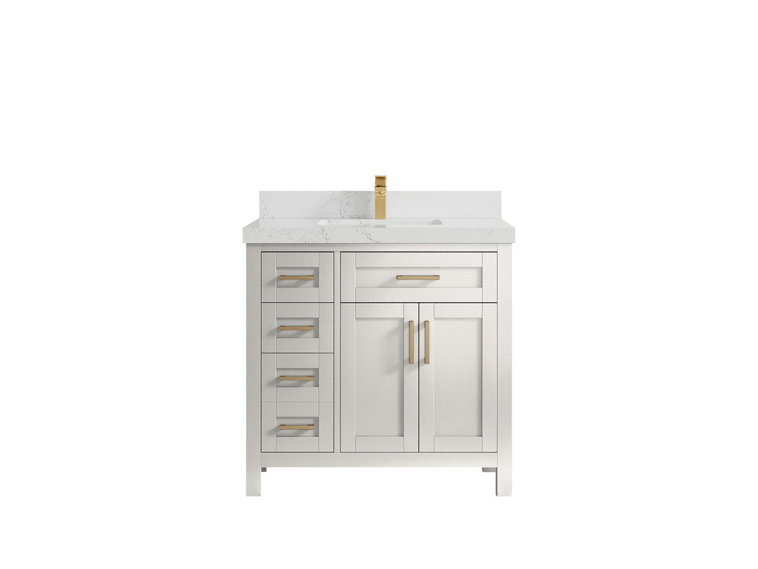 Cambridge 36 in. W x 22 in. D Single Center Sink Bathroom vanity - Willow Bath and Vanity