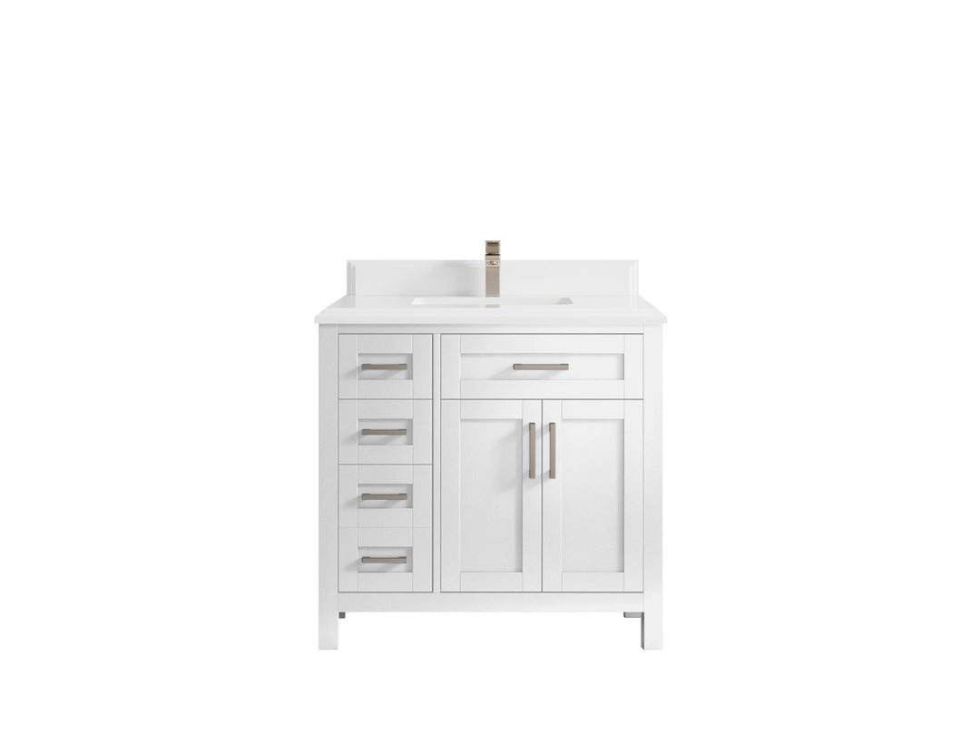 Cambridge 36 in. W x 22 in. D Single Center Sink Bathroom vanity - Willow Bath and Vanity