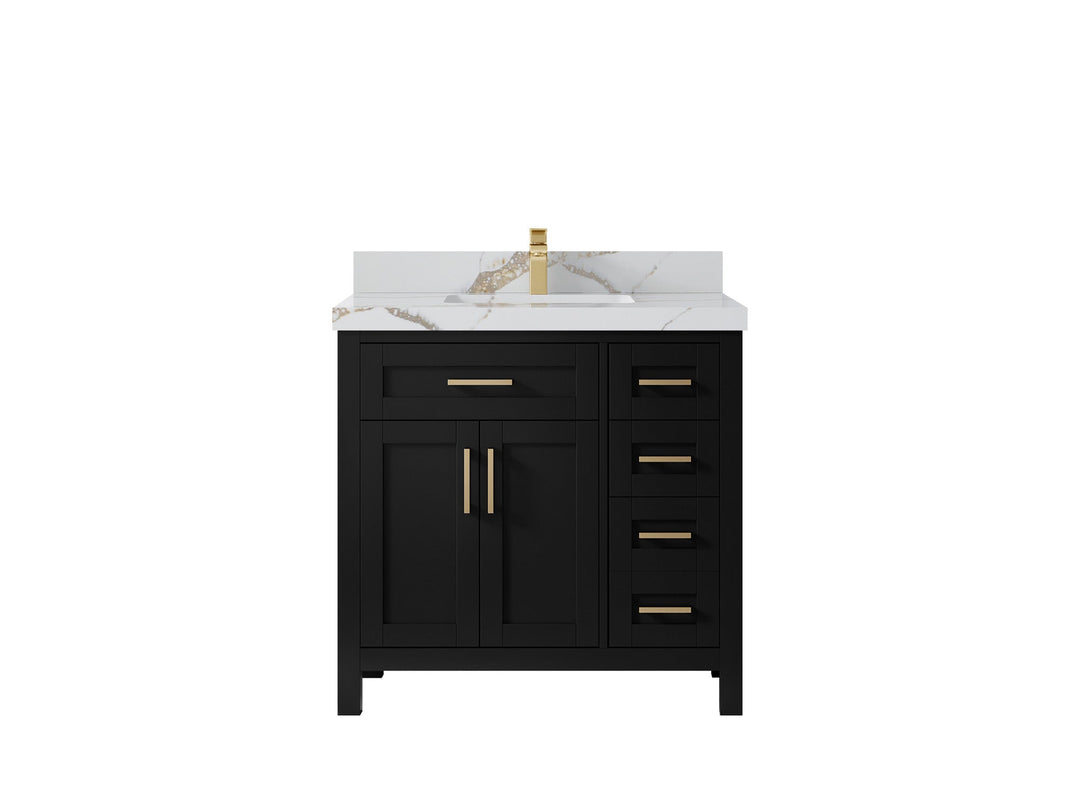 Cambridge 36 in. W x 22 in. D Single Center Sink Bathroom Vanity - Willow Bath and Vanity