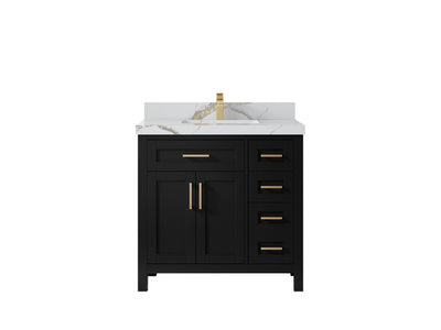 Cambridge 36 in. W x 22 in. D Single Center Sink Bathroom Vanity - Willow Bath and Vanity