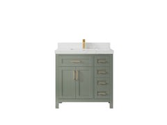 Cambridge 36 in. W x 22 in. D Single Center Sink Bathroom Vanity - photo 29