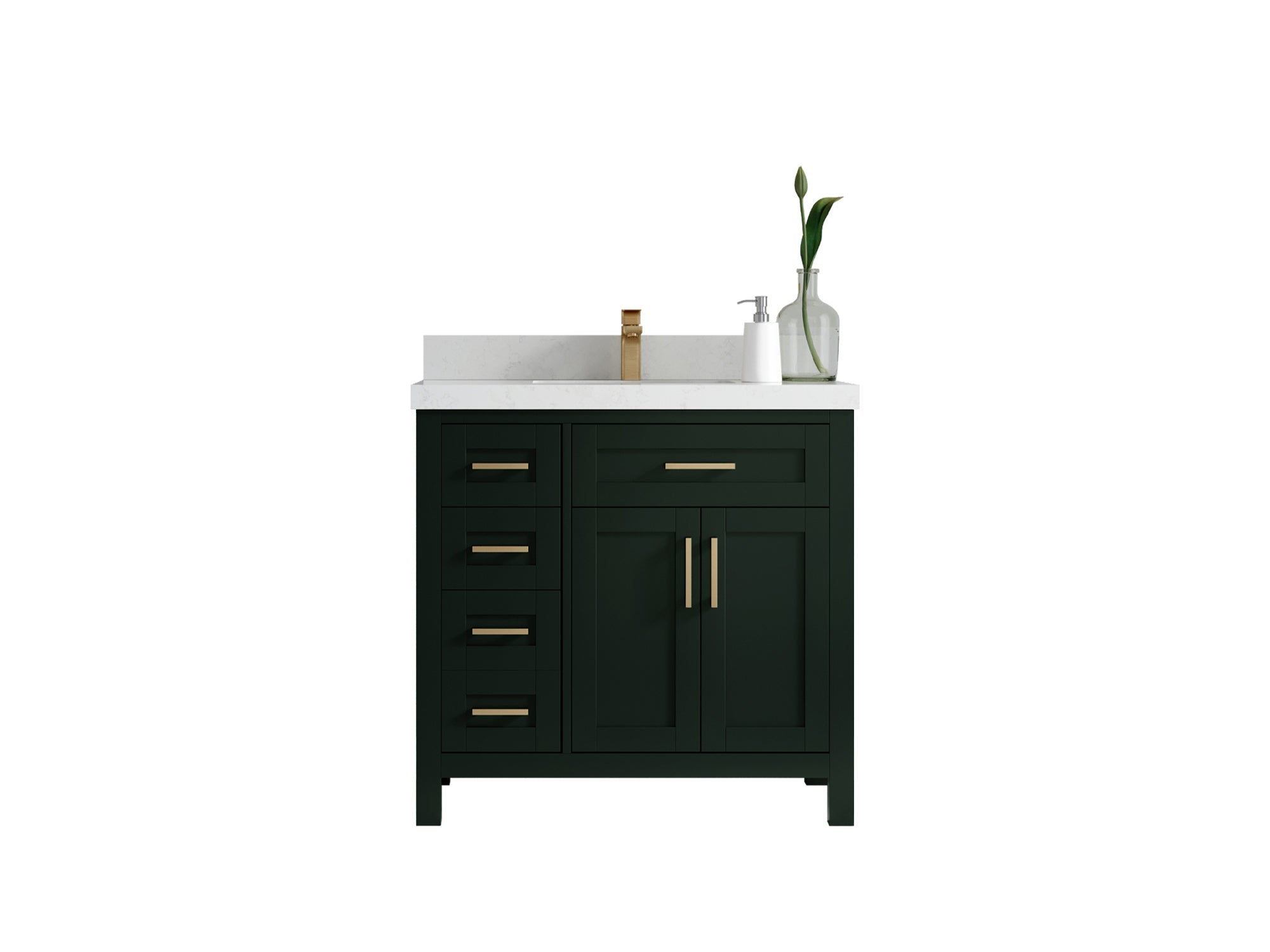 Cambridge 36 in. W x 22 in. D Single Center Sink Bathroom vanity - Willow Bath and Vanity