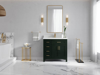 Cambridge 36 in. W x 22 in. D Single Center Sink Bathroom vanity - Willow Bath and Vanity