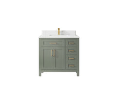 Cambridge 36 in. W x 22 in. D Single Center Sink Bathroom Vanity - photo 25