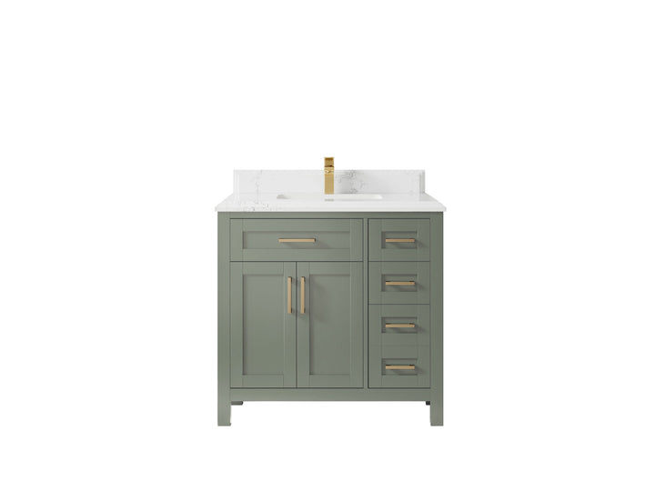 Cambridge 36 in. W x 22 in. D Single Center Sink Bathroom Vanity - photo 31