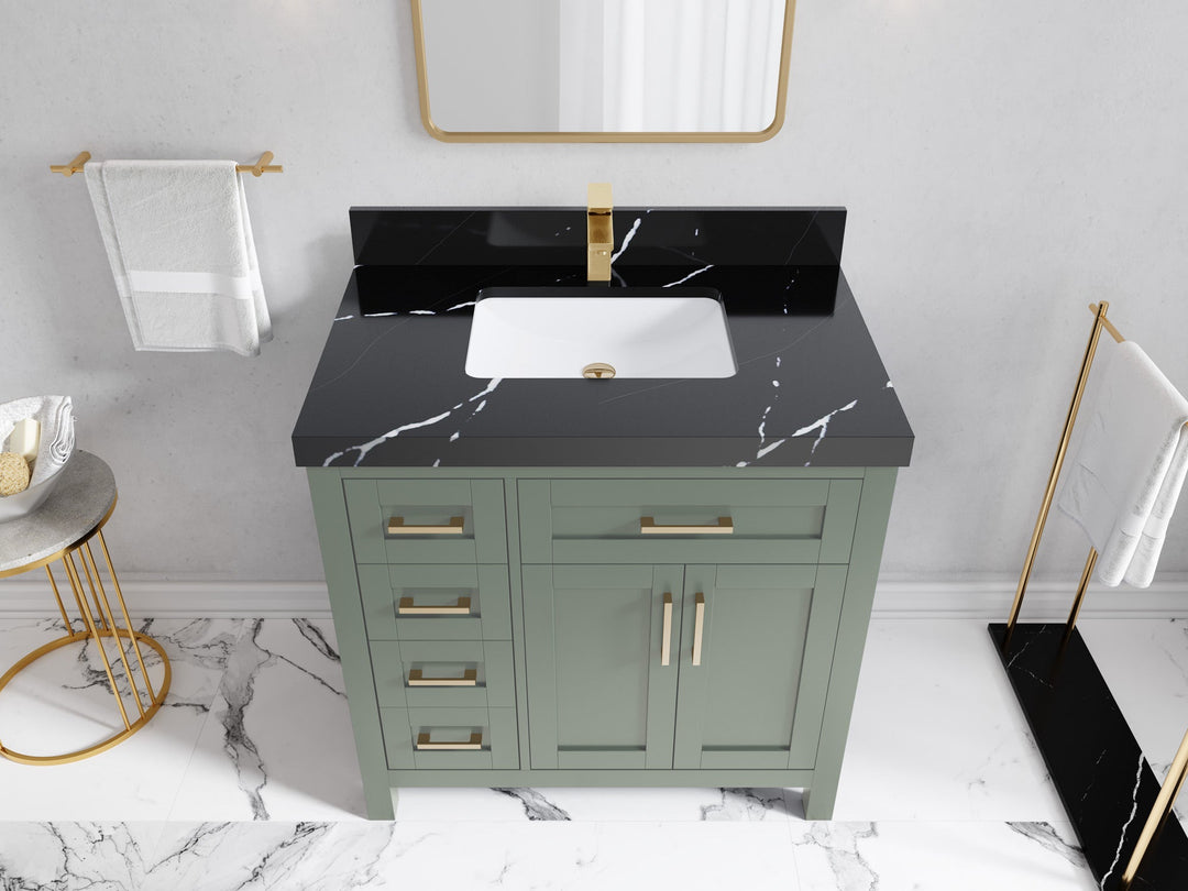 Cambridge 36 in. W x 22 in. D Single Center Sink Bathroom vanity - Willow Bath and Vanity