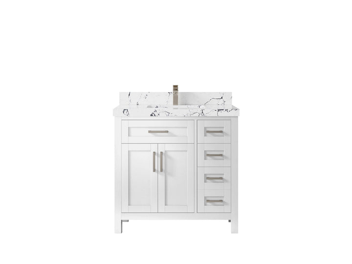Cambridge 36 in. W x 22 in. D Single Center Sink Bathroom Vanity - photo 42